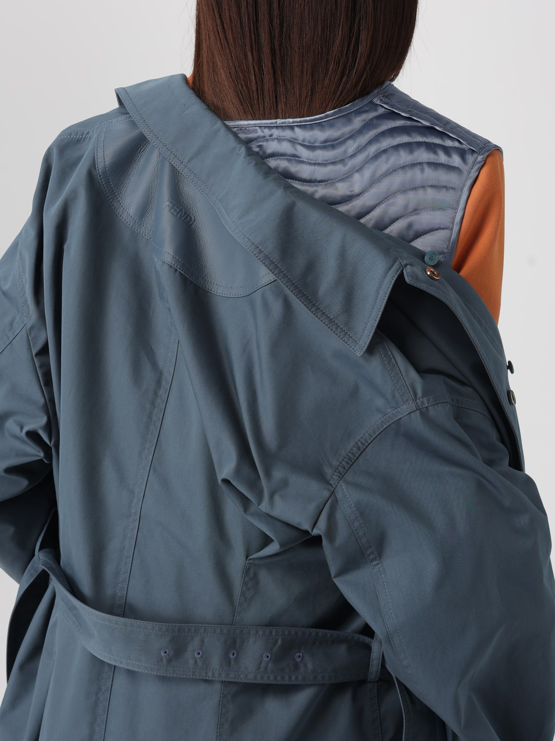 FENDI COAT: Coat woman Fendi, Multicolor - Img 6