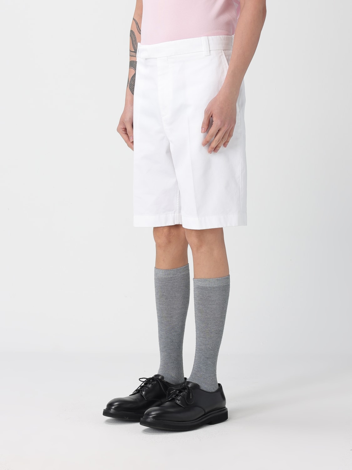 THOM BROWNE SHORTS: Shorts men Thom Browne, White - Img 4