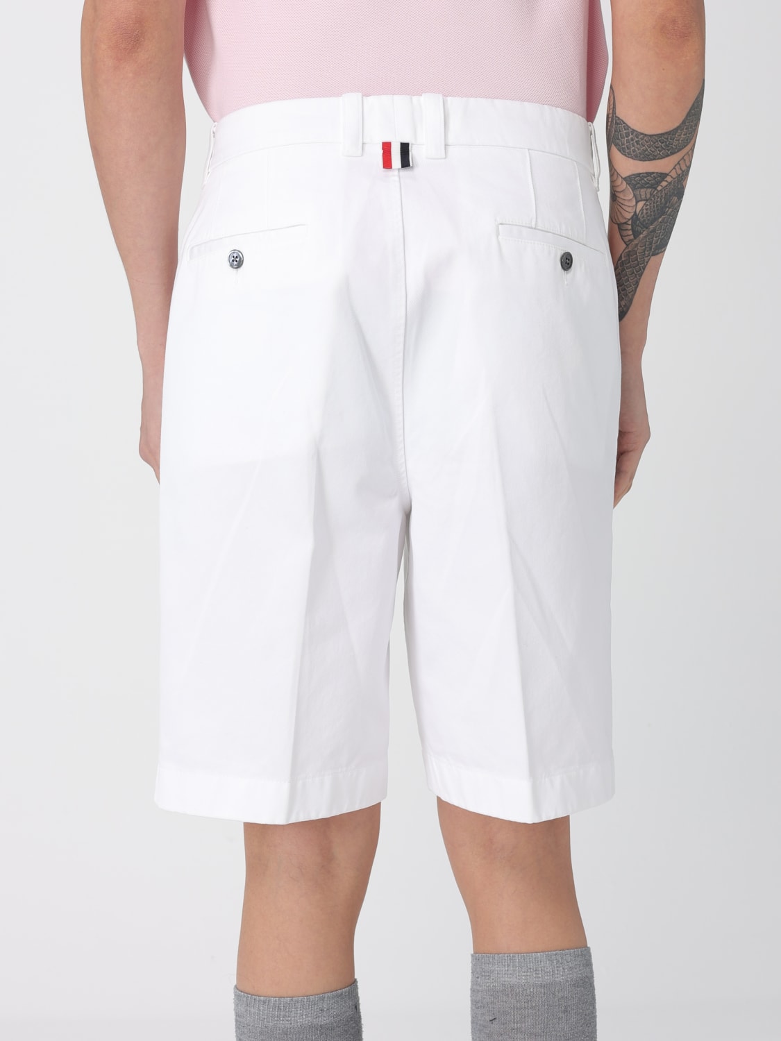 THOM BROWNE SHORTS: Shorts men Thom Browne, White - Img 5