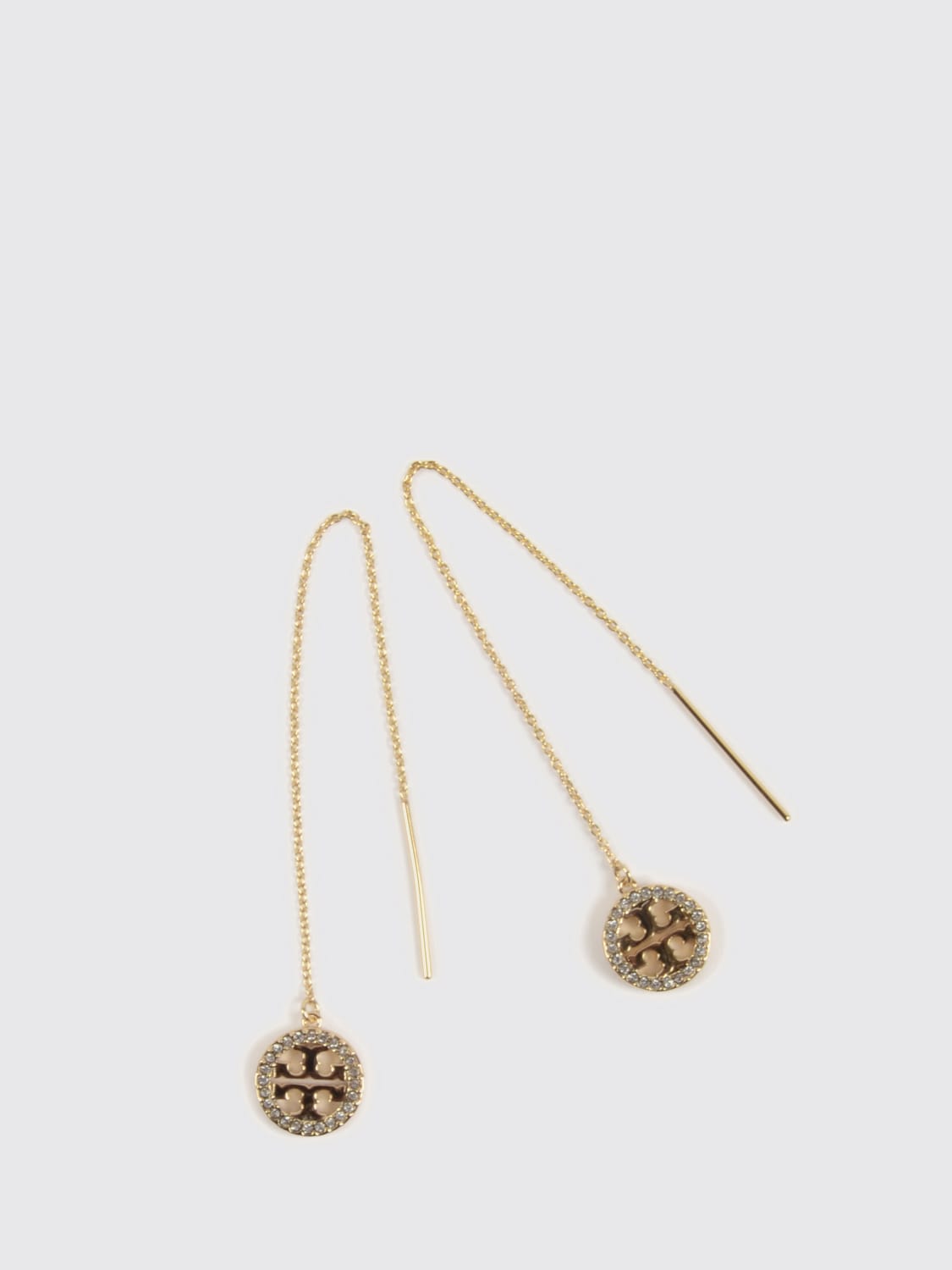 TORY BURCH GIOIELLO: Orecchini ICON con pendente Pavé Tory Burch, Oro - Img 2