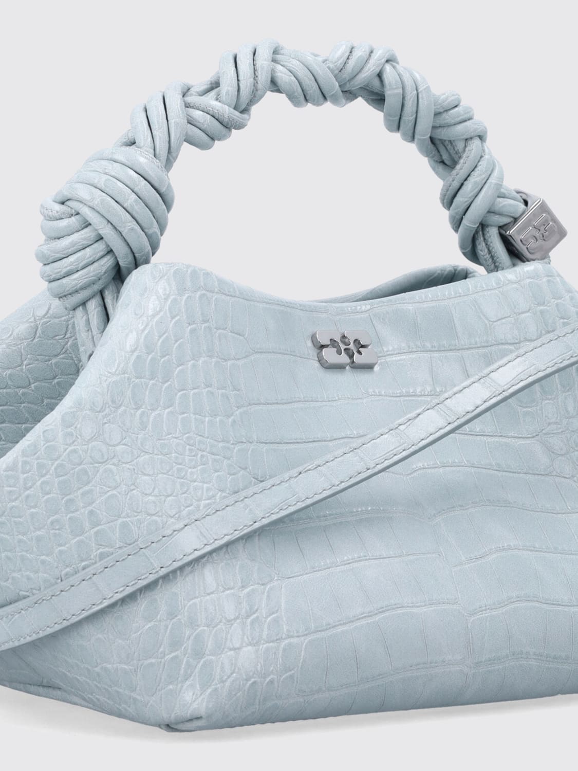 GANNI SAC À MAIN: Sac à main femme Ganni, Bleu - Img 3