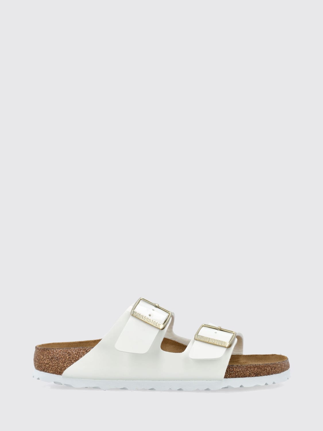 BIRKENSTOCK FLAT SANDAL: Flat sandal woman Birkenstock, White - Img 1