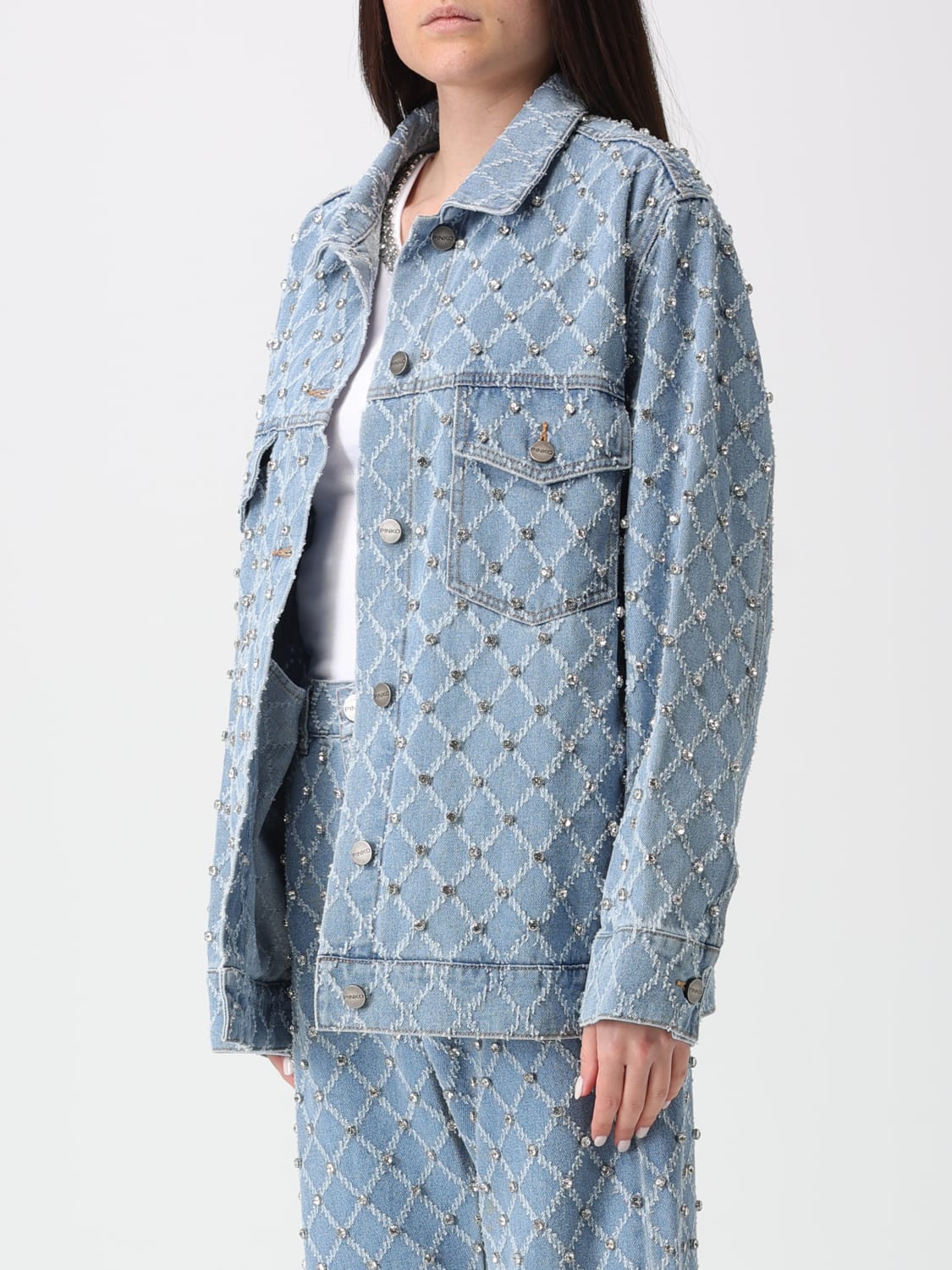 PINKO VESTE: Blazer femme Pinko, Bleu - Img 4