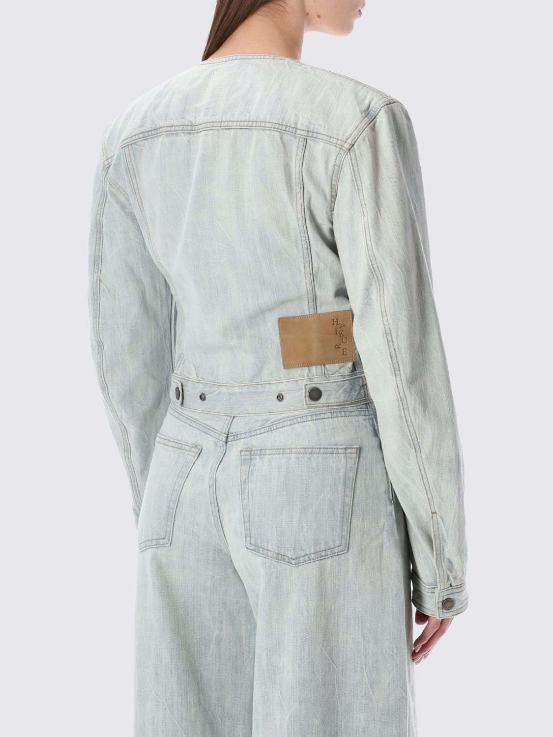 HAIKURE COAT: Coat woman Haikure, Denim - Img 2