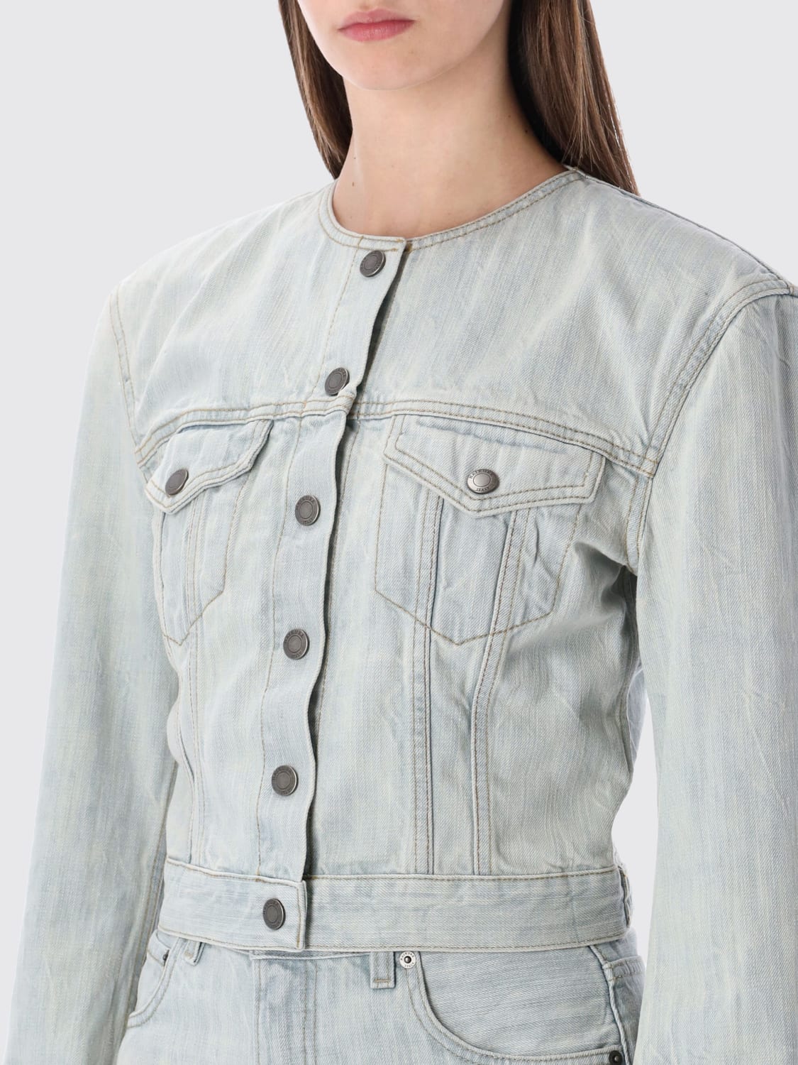 HAIKURE COAT: Coat woman Haikure, Denim - Img 3