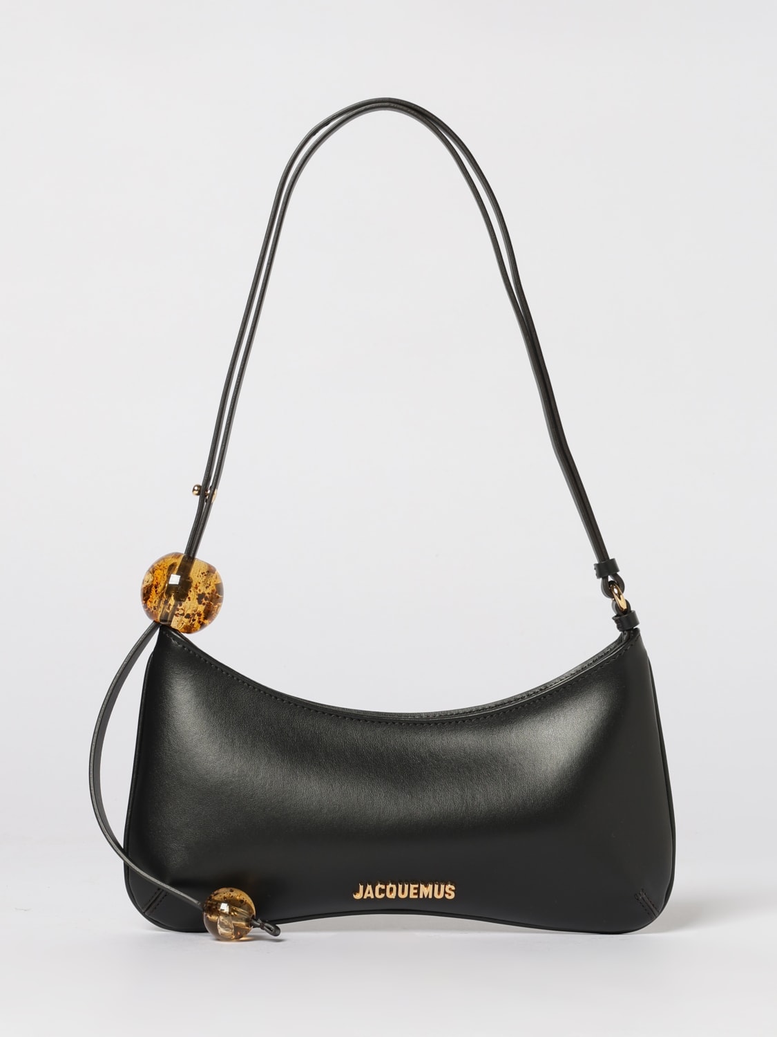 JACQUEMUS BORSA A SPALLA: Borsa a spalla donna Jacquemus, Nero - Img 1