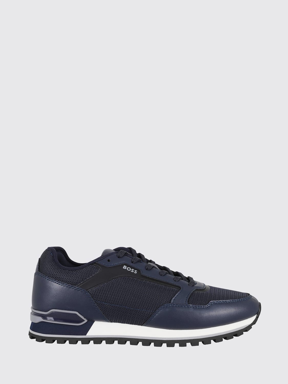 BOSS SNEAKERS: Shoes men Boss, Navy - Img 1