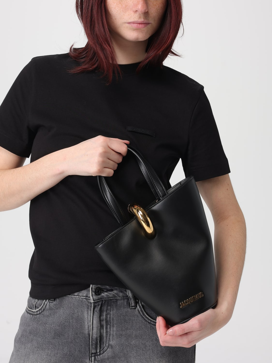 JACQUEMUS SHOULDER BAG: Shoulder bag woman Jacquemus, Black - Img 2