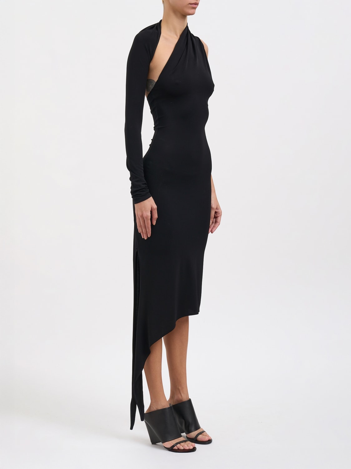 COURRÈGES 连衣裙: 连衣裙 女士 CourrÈges, 黑色 - Img 3