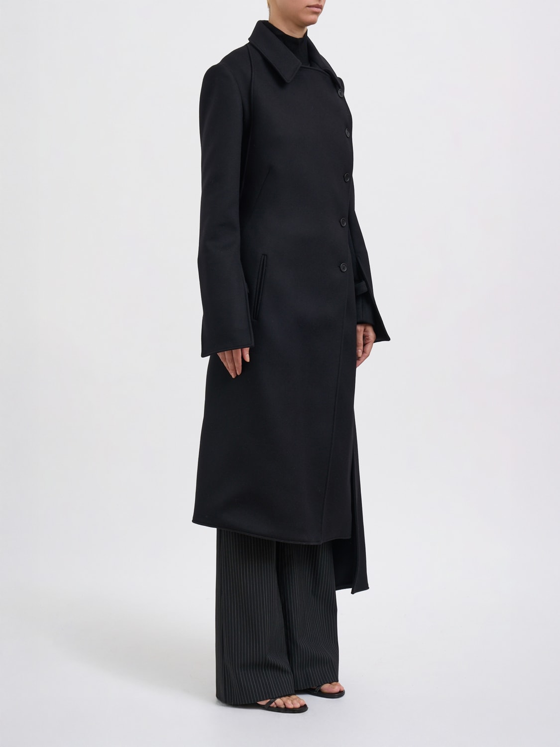 COURRÈGES COAT: Coat woman CourrÈges, Black - Img 4