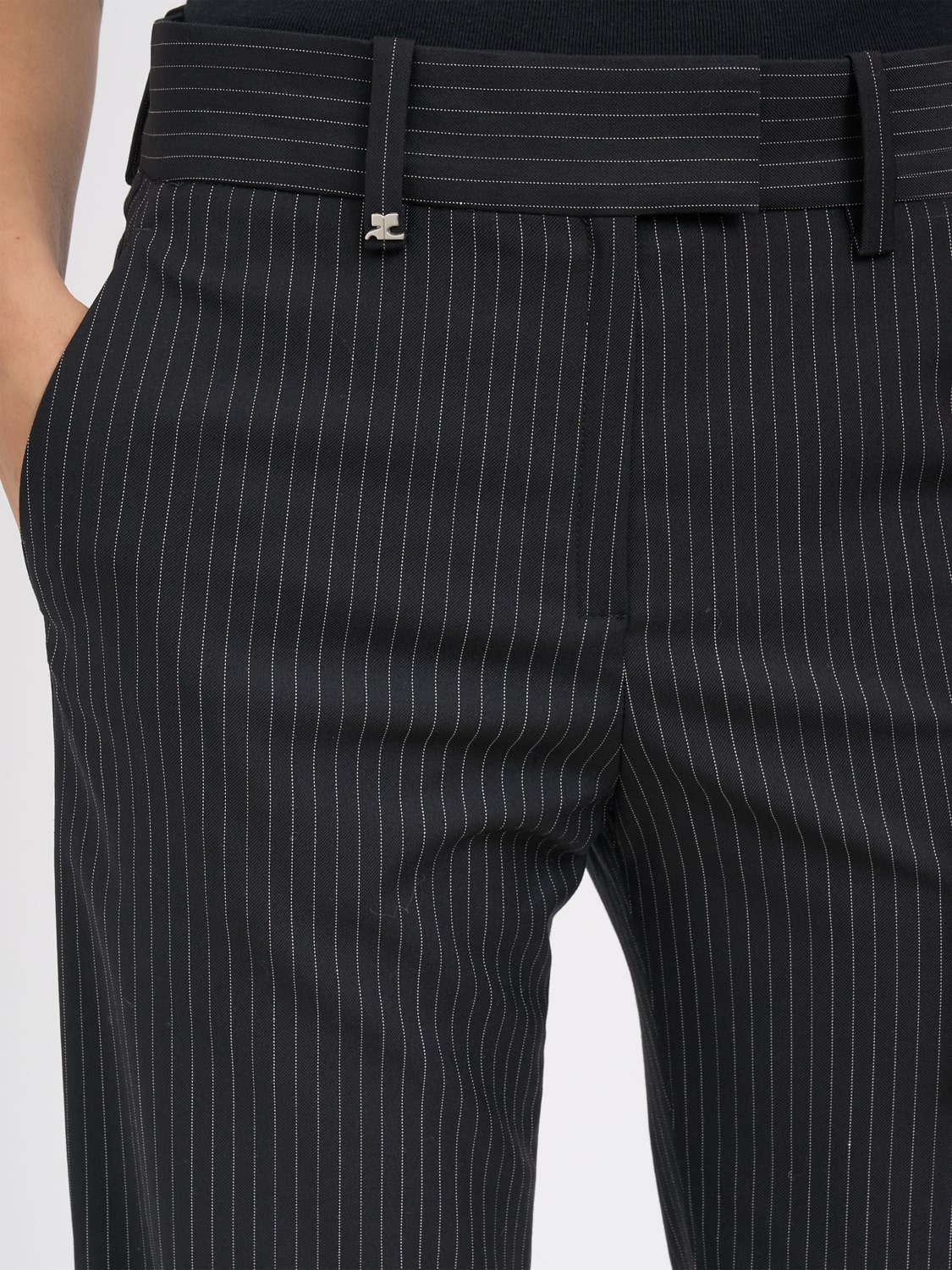 COURRÈGES HOSE: Hose damen CourrÈges, Schwarz - Img 4