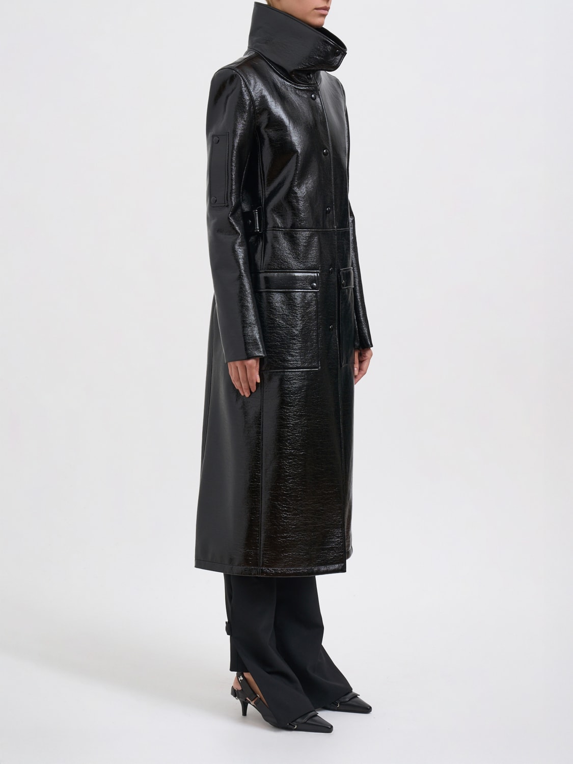 COURRÈGES CHAQUETA: Abrigo mujer CourrÈges, Negro - Img 4