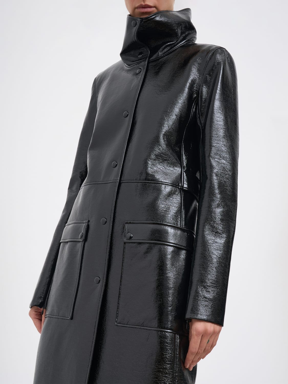 COURRÈGES CHAQUETA: Abrigo mujer CourrÈges, Negro - Img 5