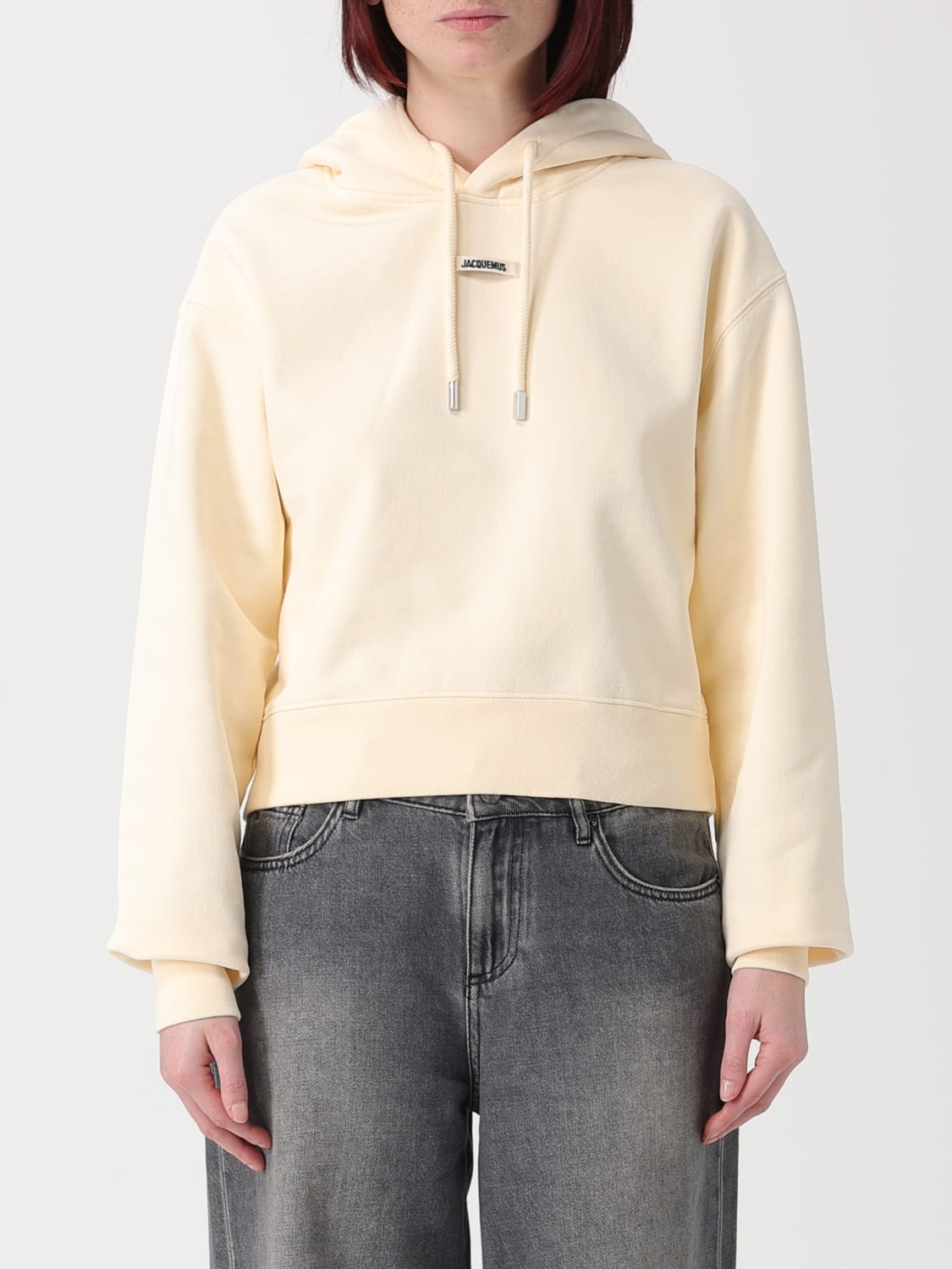JACQUEMUS SWEATSHIRT: Sweatshirt damen Jacquemus, Beige - Img 1