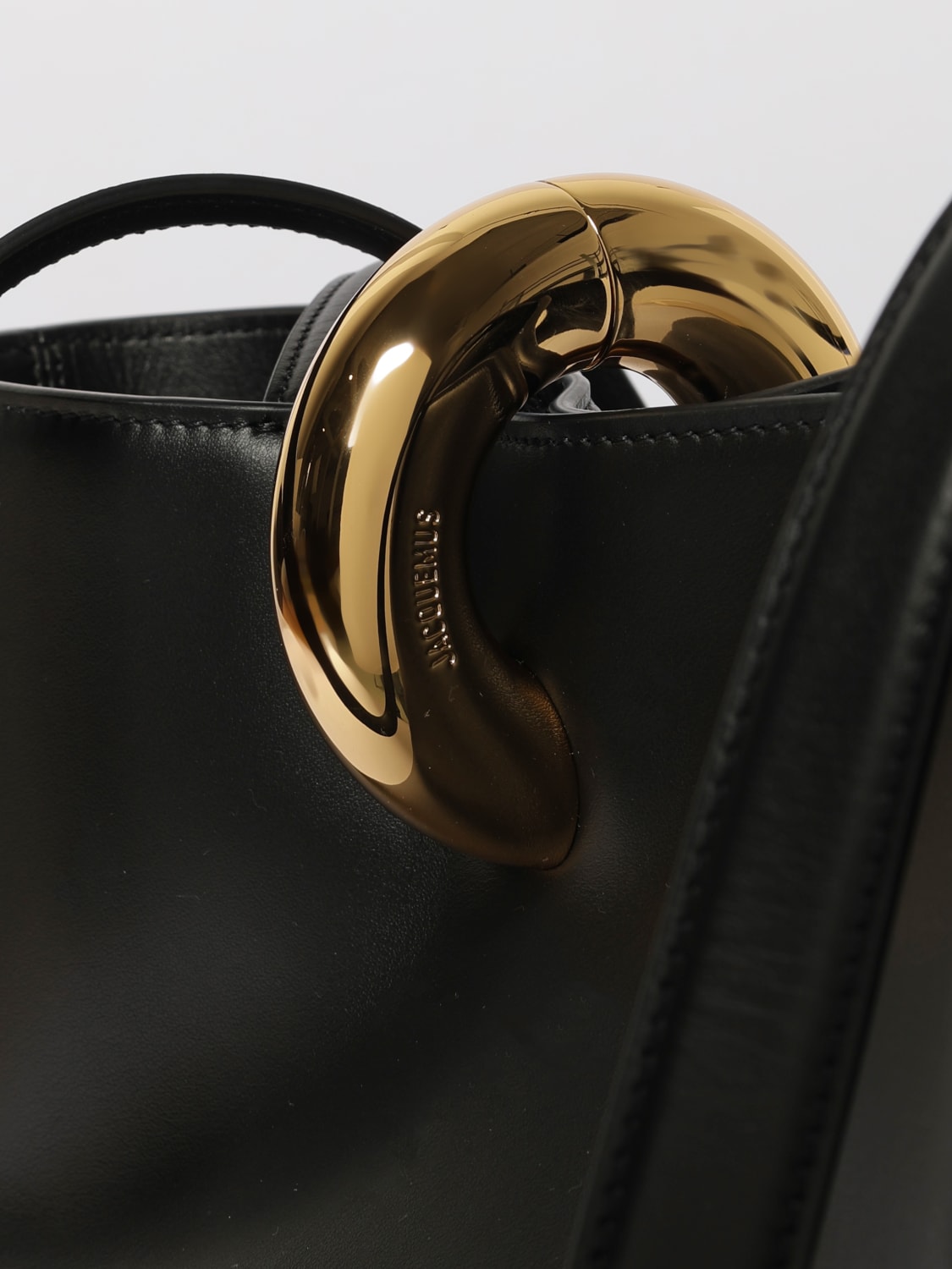 JACQUEMUS SCHULTERTASCHE: Schultertasche damen Jacquemus, Schwarz - Img 4