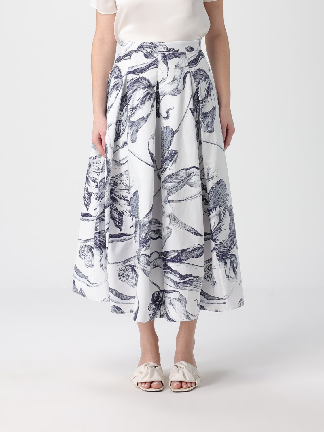 ERDEM GONNA: Gonna donna Erdem, Bianco - Img 1