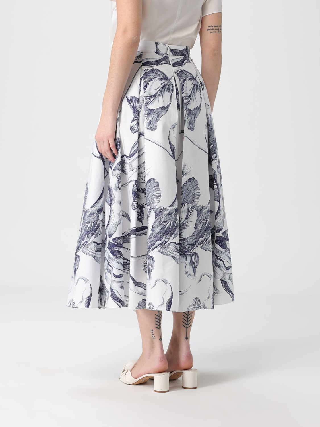 ERDEM GONNA: Gonna donna Erdem, Bianco - Img 2