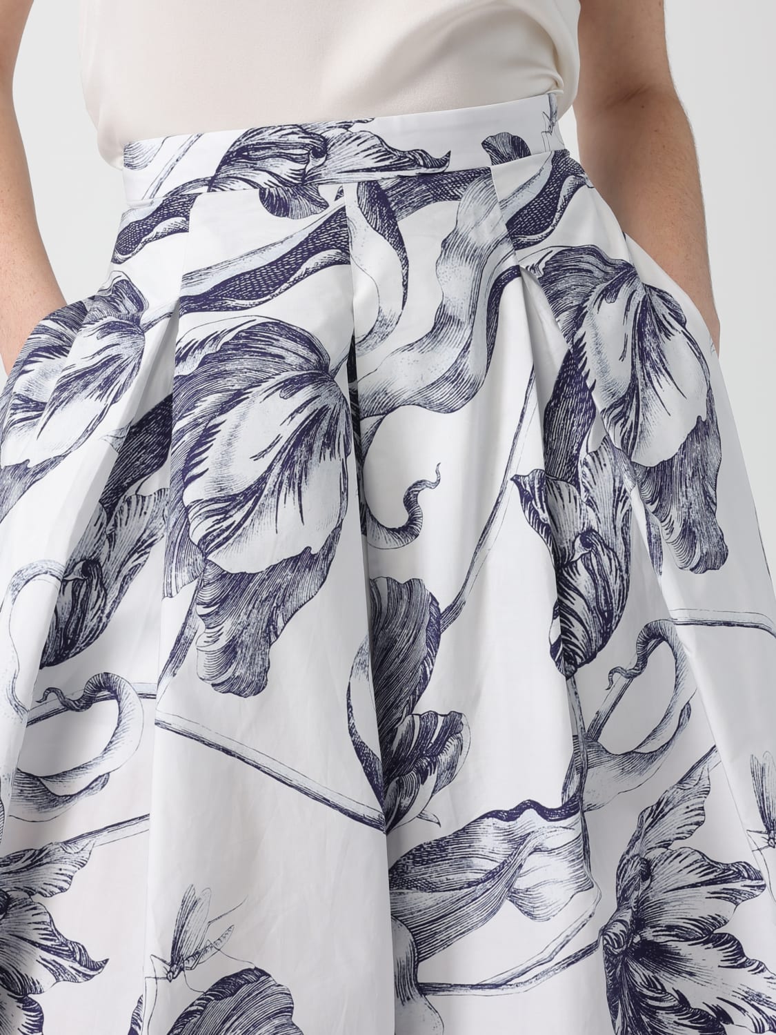 ERDEM GONNA: Gonna donna Erdem, Bianco - Img 4