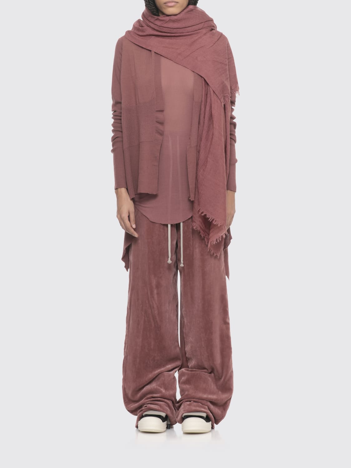 RICK OWENS ÉCHARPE: Écharpe femme Rick Owens, Rose - Img 2