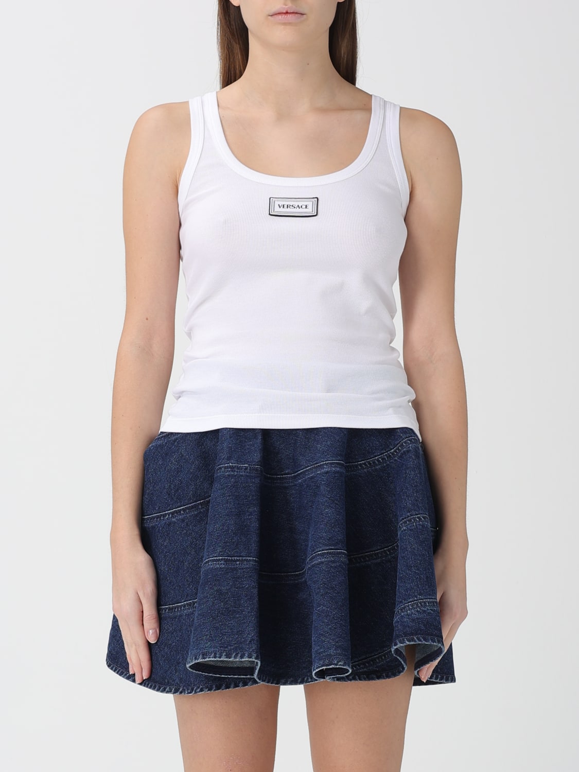 VERSACE TOP: Top woman Versace, White - Img 1