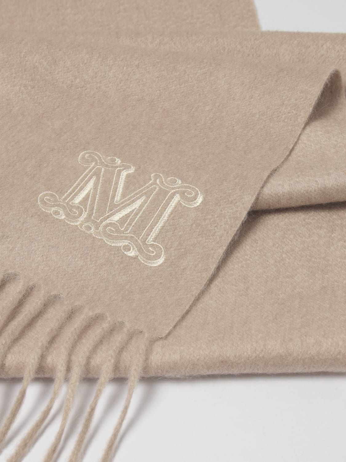 MAX MARA SCARF: Scarf woman Max Mara, Beige - Img 3