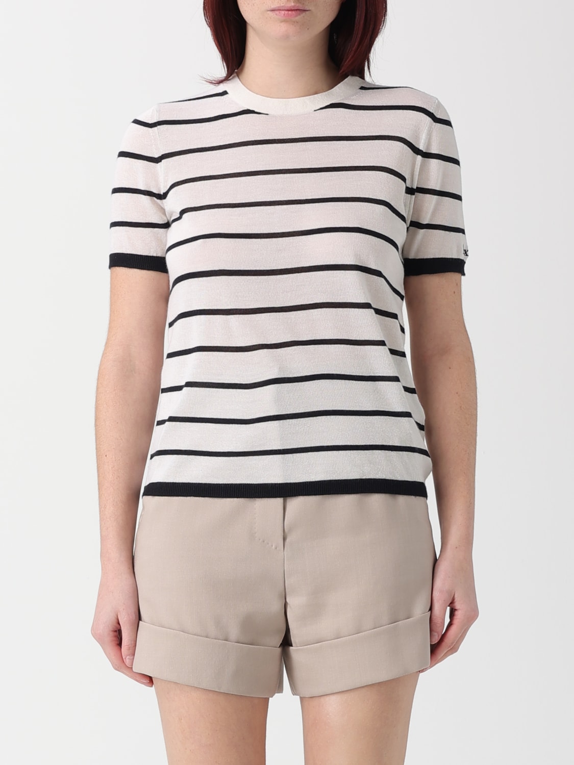 MAX MARA T-SHIRT: T-shirt woman Max Mara, Ivory - Img 1