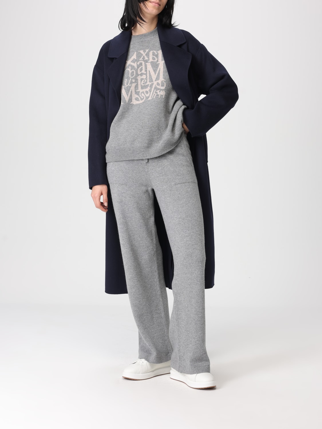 'S MAX MARA ABRIGO: Abrigo mujer 's Max Mara, Azul Oscuro - Img 2