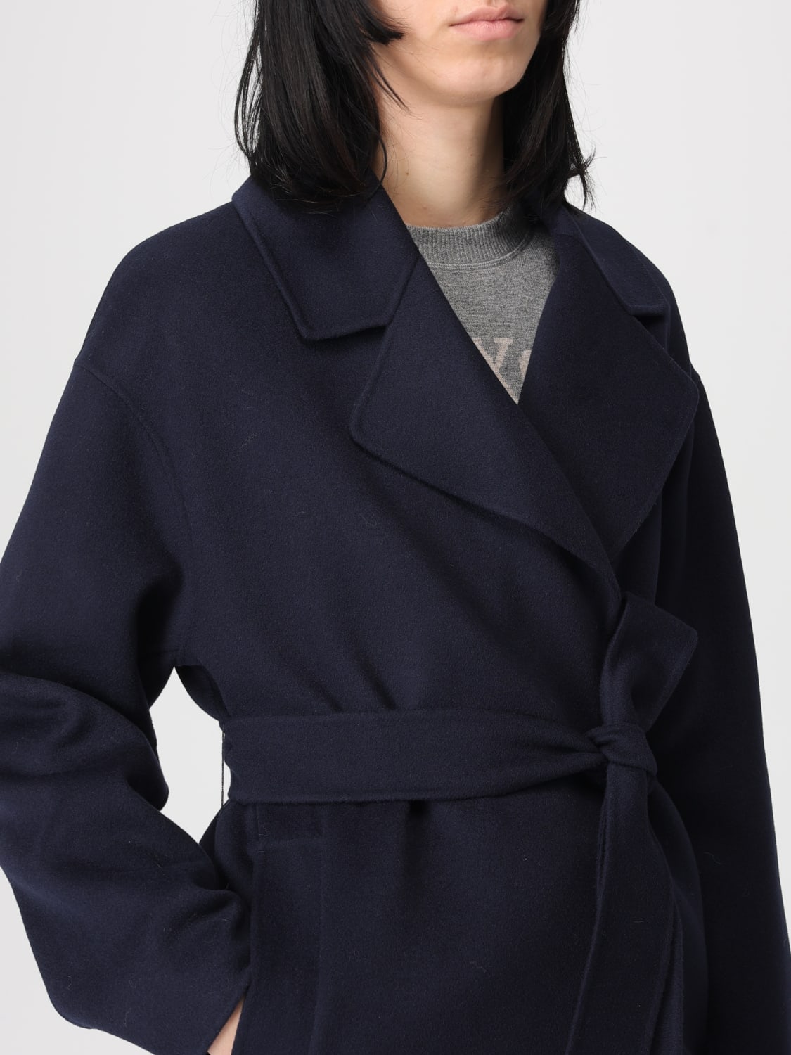 'S MAX MARA ABRIGO: Abrigo mujer 's Max Mara, Azul Oscuro - Img 5