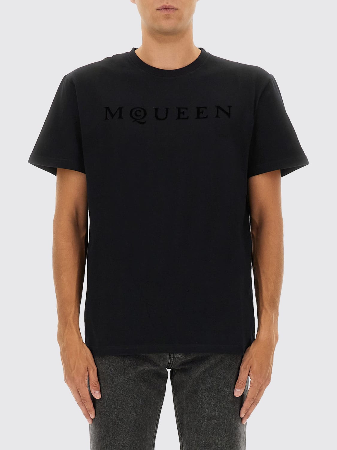 MCQUEEN T-SHIRT: T-shirt uomo McQueen, Nero - Img 1
