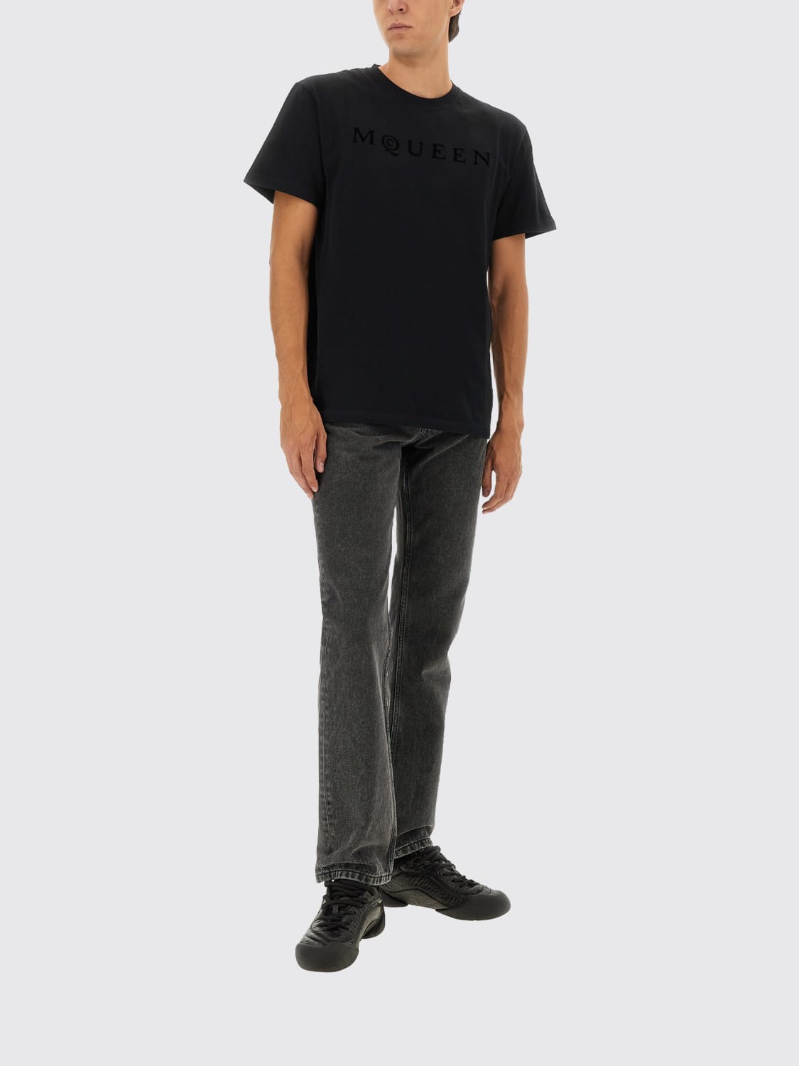 MCQUEEN T-SHIRT: T-shirt uomo McQueen, Nero - Img 2