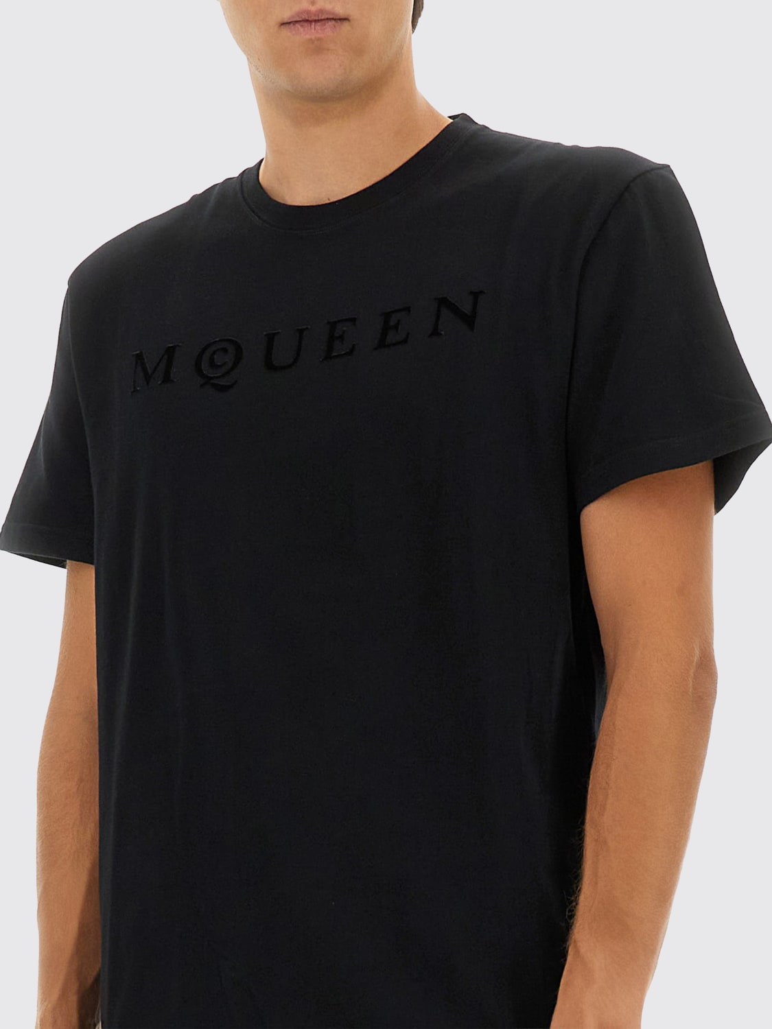 MCQUEEN T-SHIRT: T-shirt uomo McQueen, Nero - Img 4