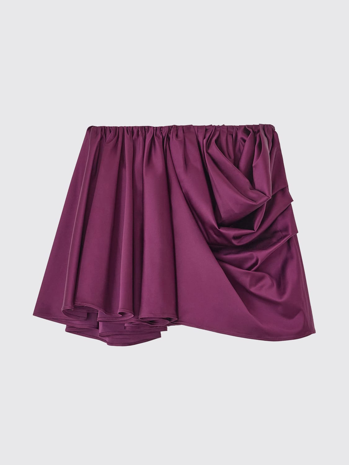 GANNI GONNA: Gonna drappeggiata Ganni, Bordeaux - Img 2