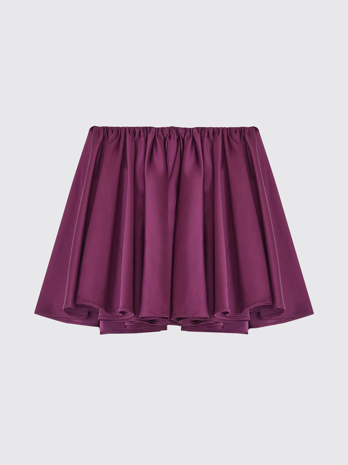 GANNI GONNA: Gonna drappeggiata Ganni, Bordeaux - Img 3