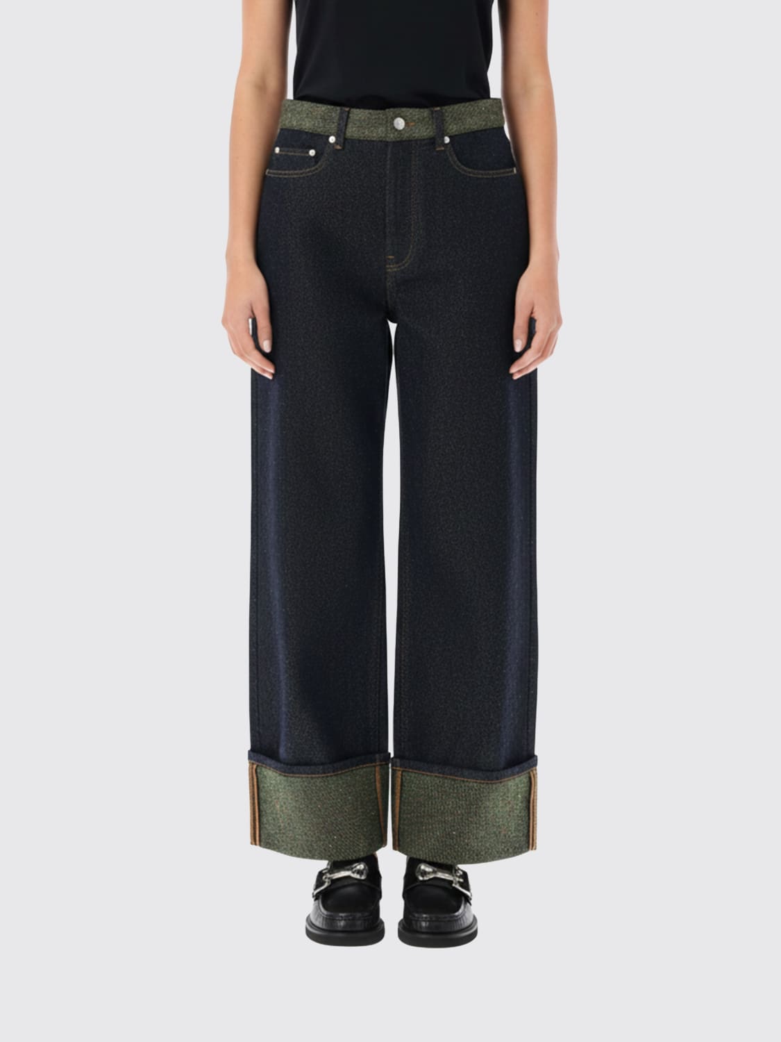 GANNI JEANS: Jeans femme Ganni, Anthracite - Img 1