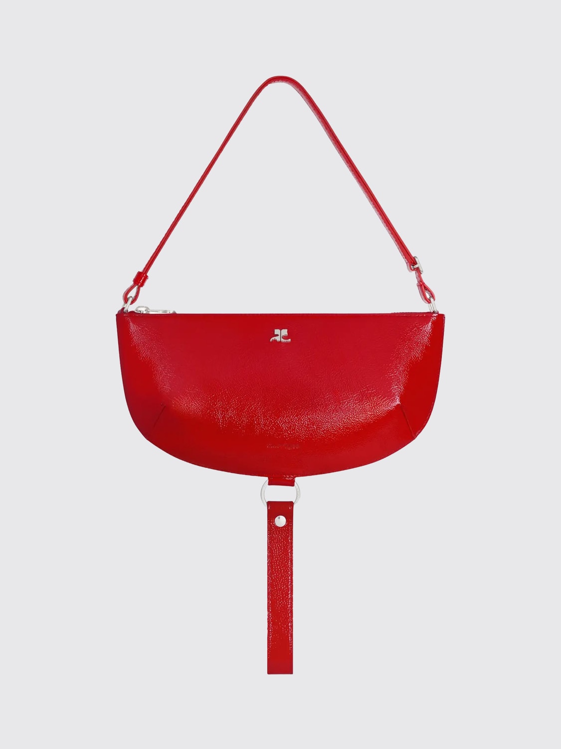 COURRÈGES BORSA A TRACOLLA: Borsa a tracolla donna CourrÈges, Rosso - Img 1