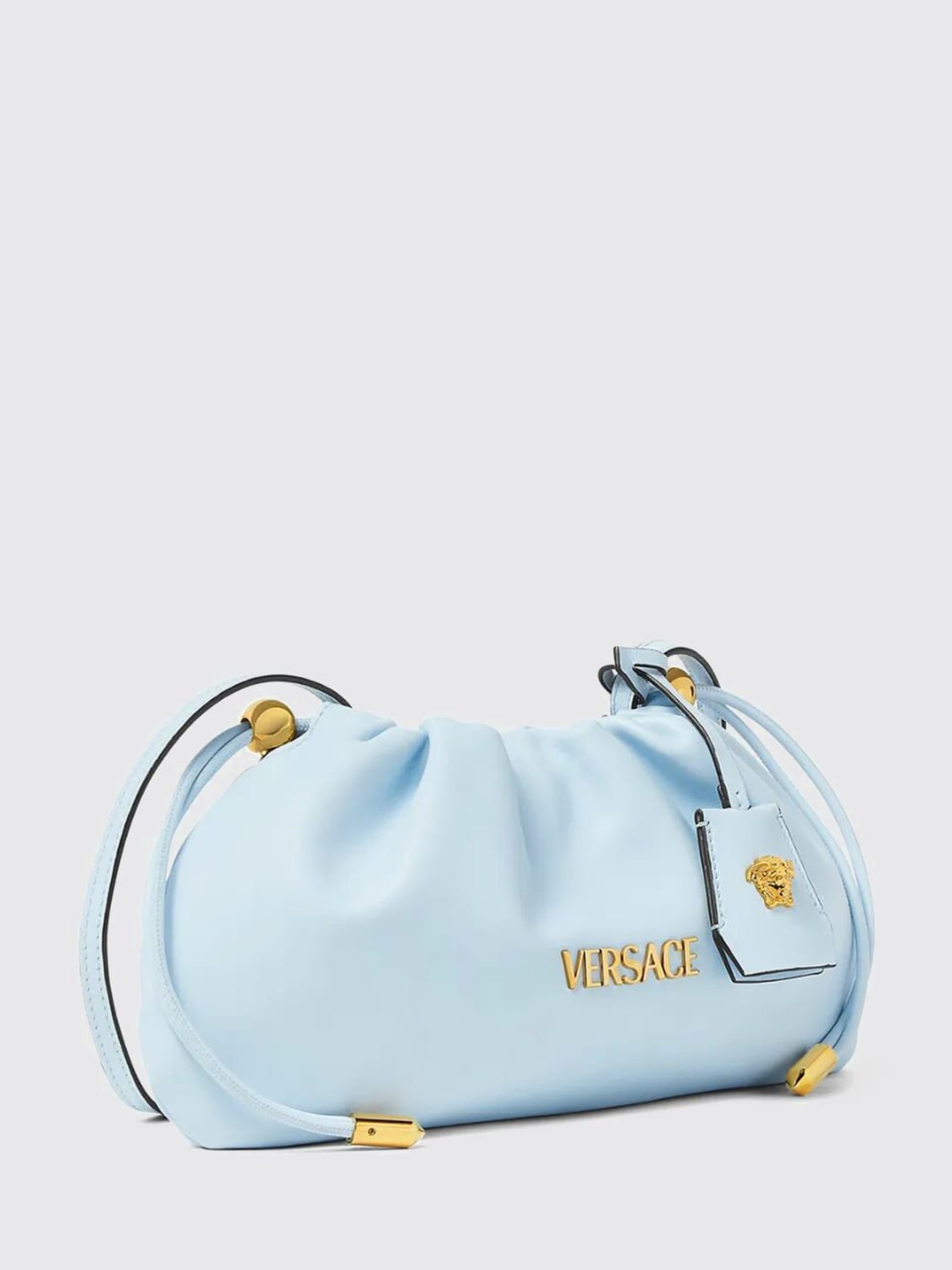 VERSACE BOLSO DE MANO: Bolso de mano mujer Versace, Celeste - Img 4