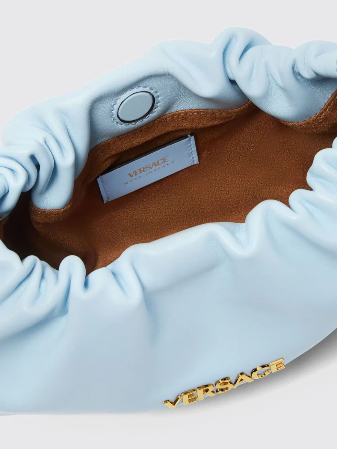 VERSACE BOLSO DE MANO: Bolso de mano mujer Versace, Celeste - Img 5