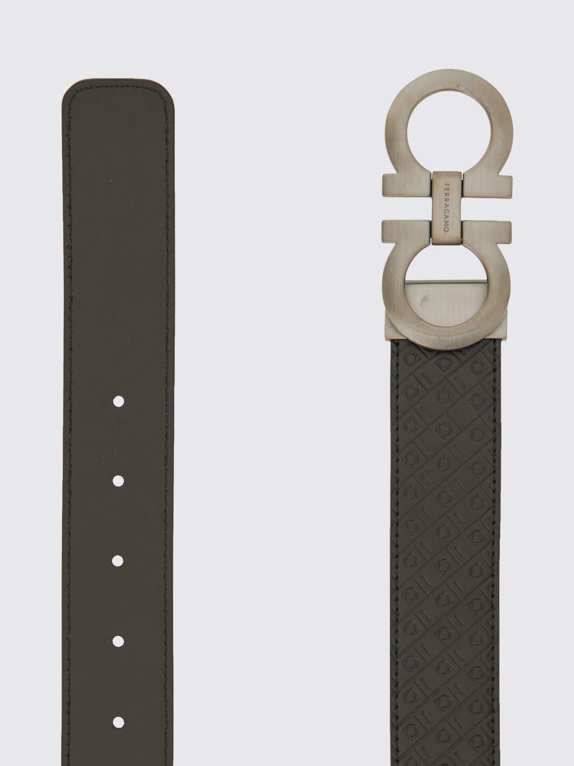 FERRAGAMO BELT: Belt men Ferragamo, Black - Img 3