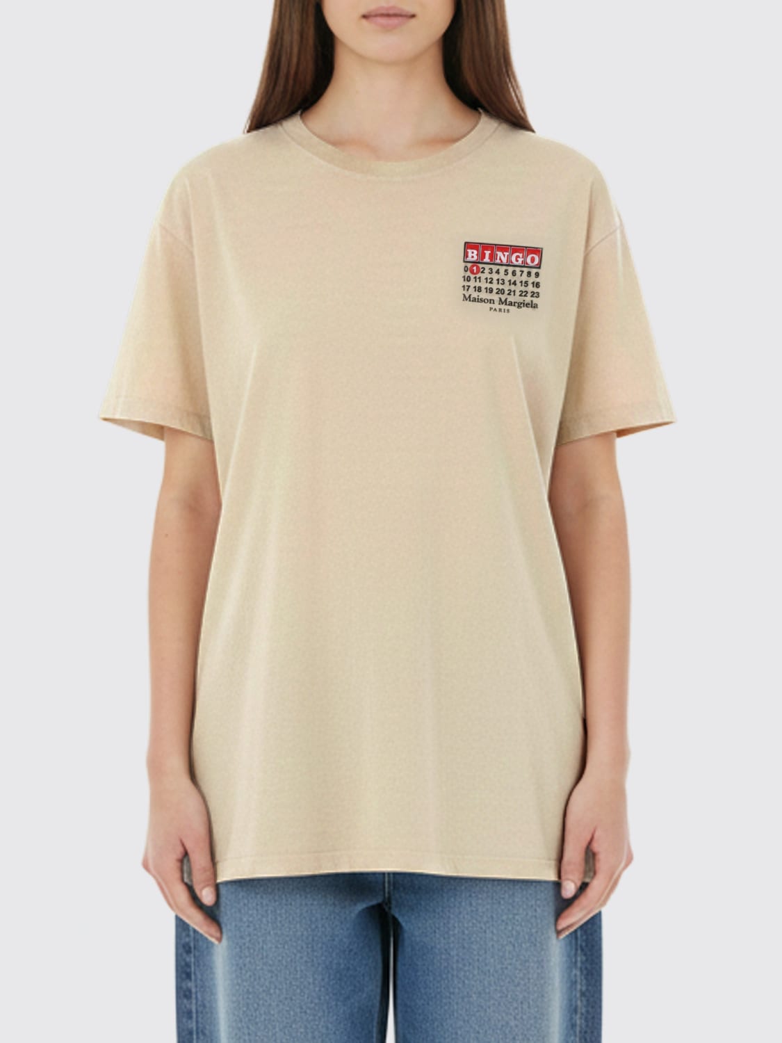 MAISON MARGIELA T-SHIRT: T-shirt damen Maison Margiela, Beige - Img 1