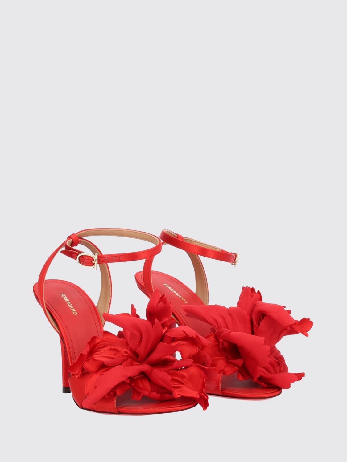 FERRAGAMO HEELED SANDAL: Pump woman Ferragamo, Red - Img 2