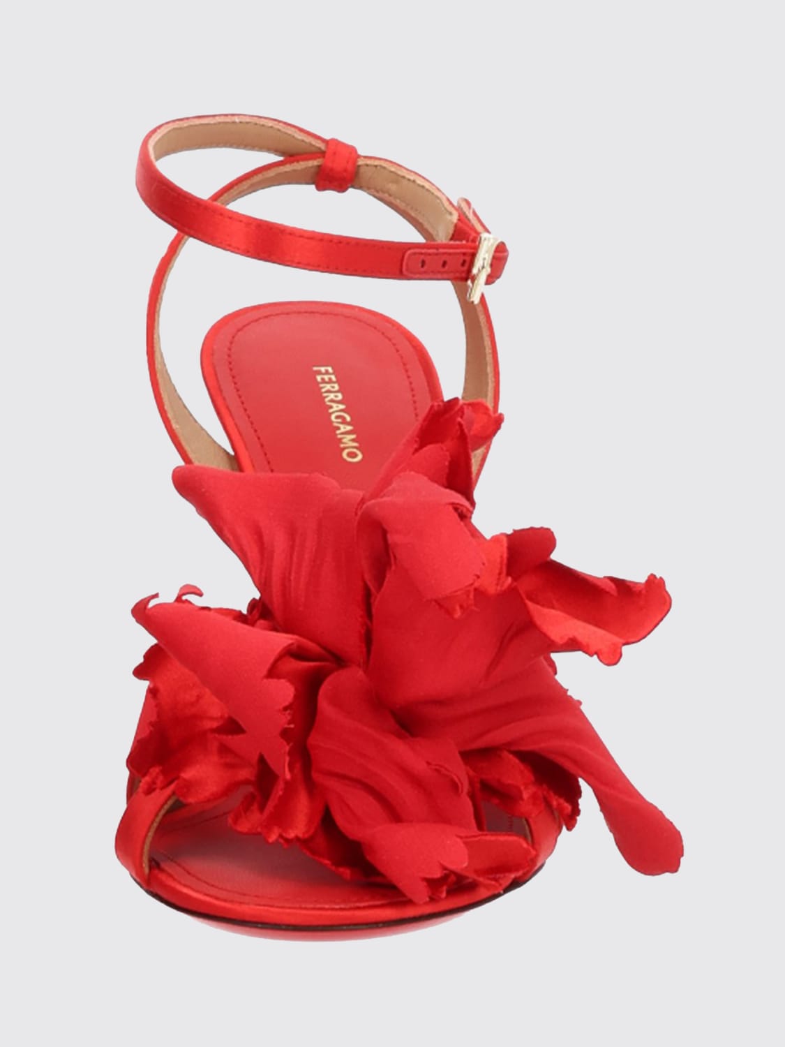 FERRAGAMO HEELED SANDAL: Pump woman Ferragamo, Red - Img 4