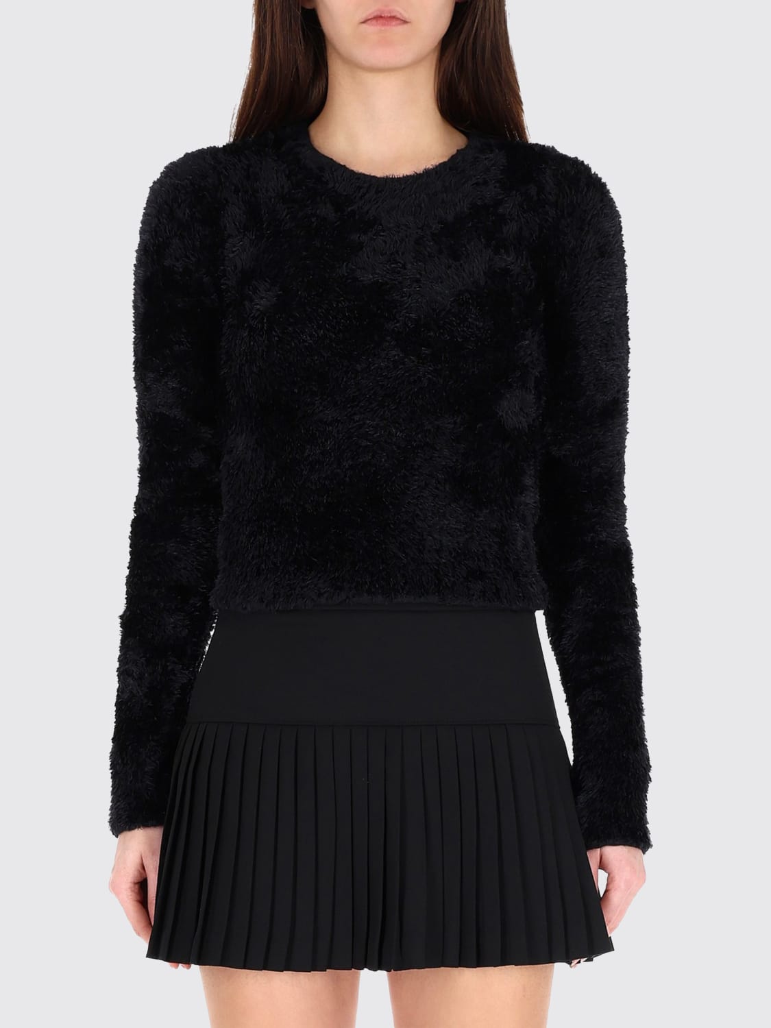 MARINE SERRE SWEATER: Sweater woman Marine Serre, Black - Img 1