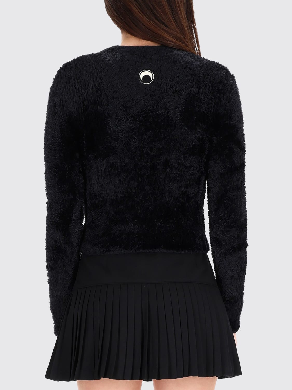 MARINE SERRE SWEATER: Sweater woman Marine Serre, Black - Img 3