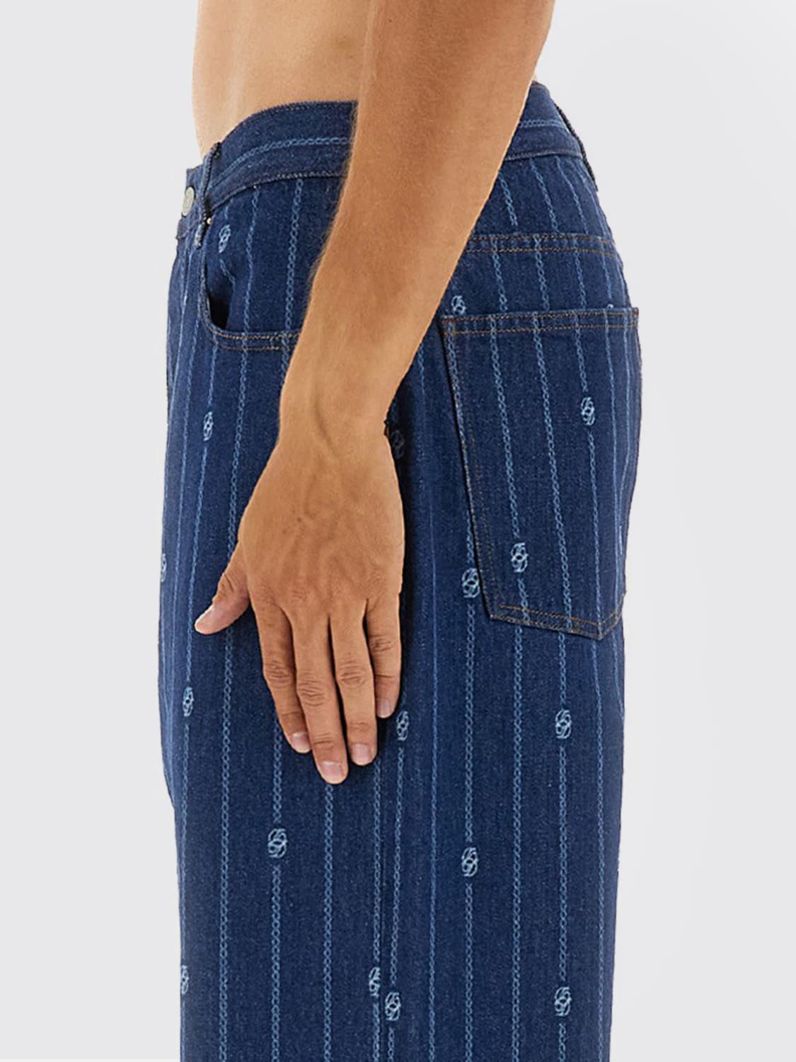 DRÔLE DE MONSIEUR PANTS: Pants men Drôle De Monsieur, Blue - Img 4