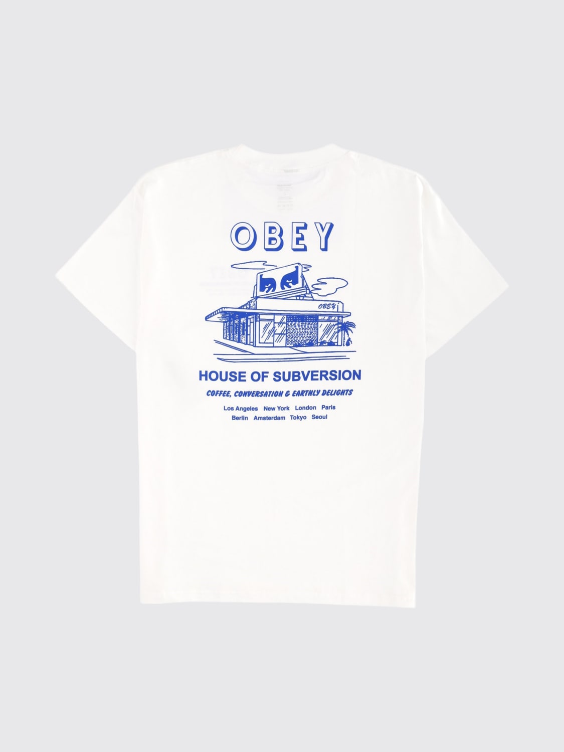 OBEY T-SHIRT: T-shirt men Obey, White - Img 3