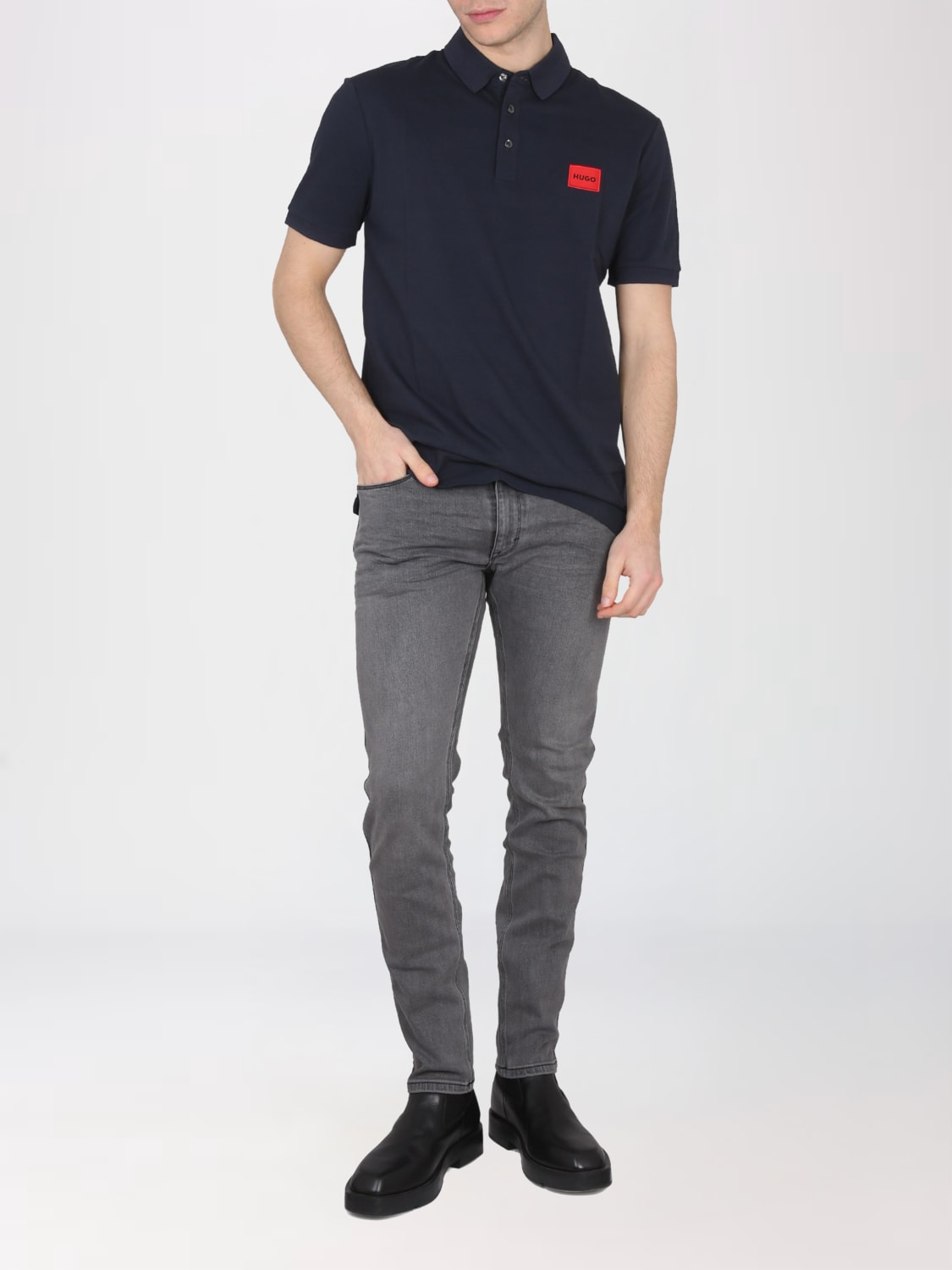 HUGO POLO: Polo herren Hugo, Blau - Img 2