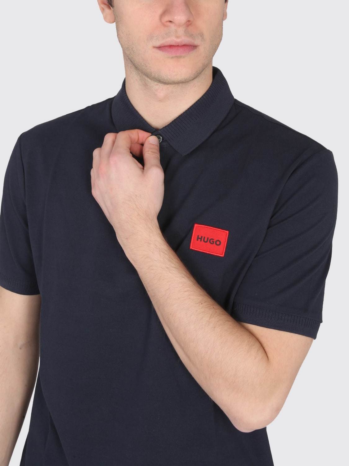 HUGO POLO: Polo herren Hugo, Blau - Img 4