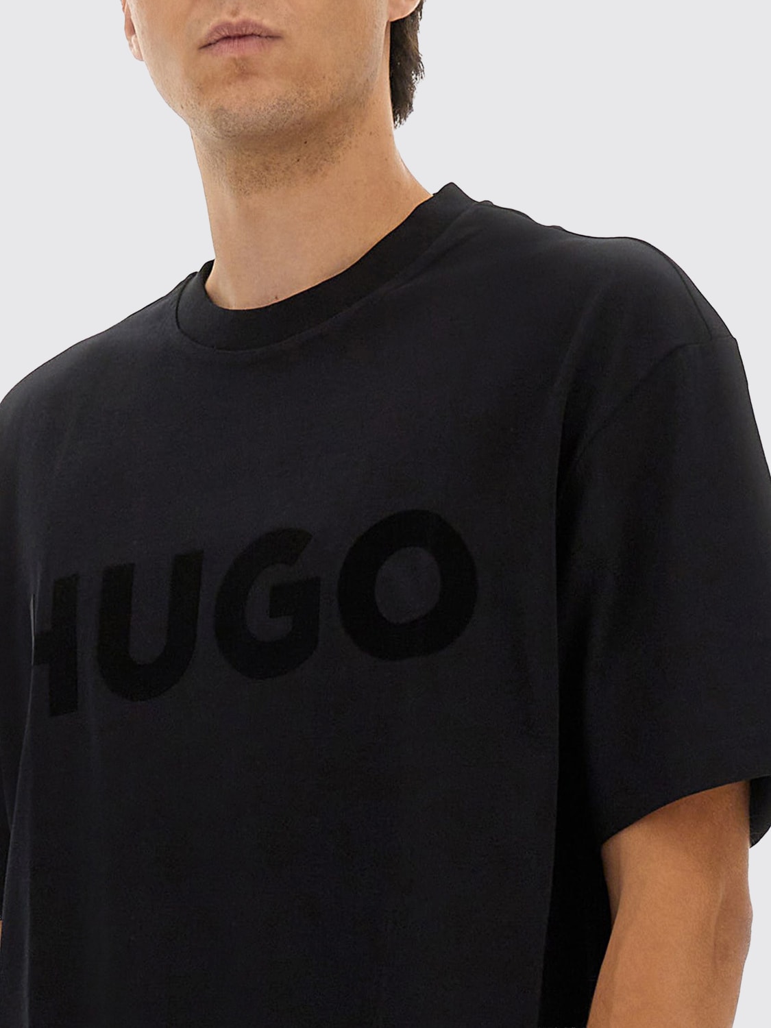 HUGO CAMISETA: Camiseta hombre Hugo, Negro - Img 4