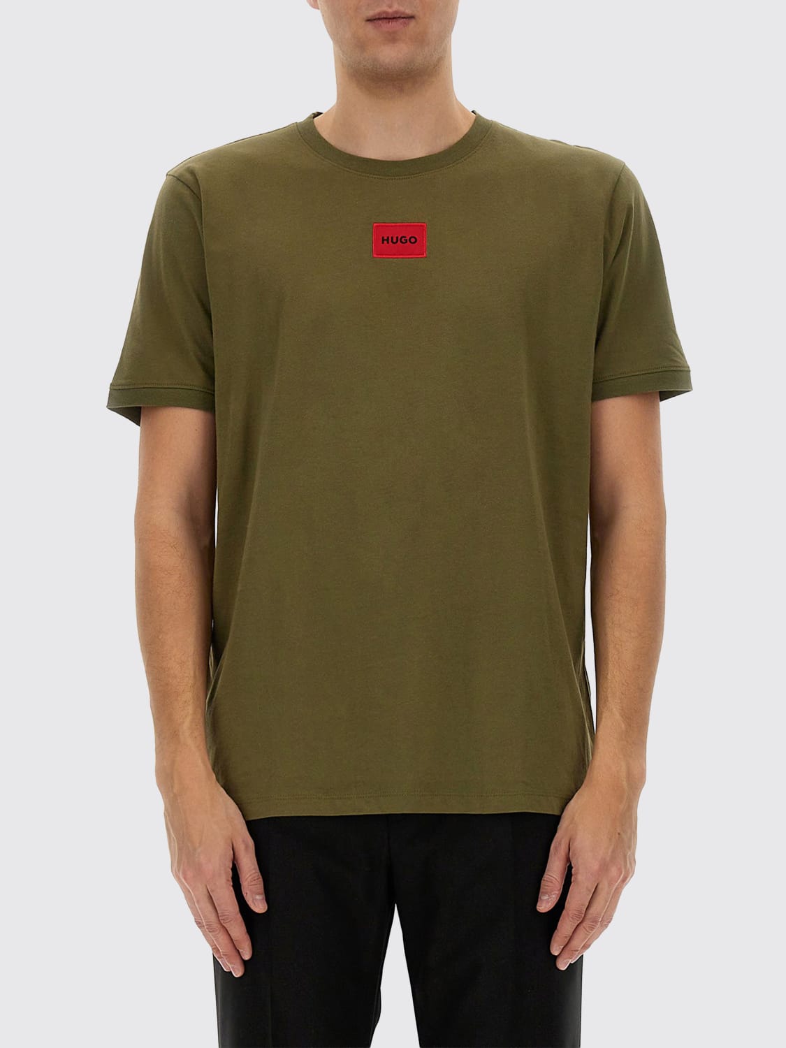 HUGO T-SHIRT: T-shirt homme Hugo, Vert - Img 1