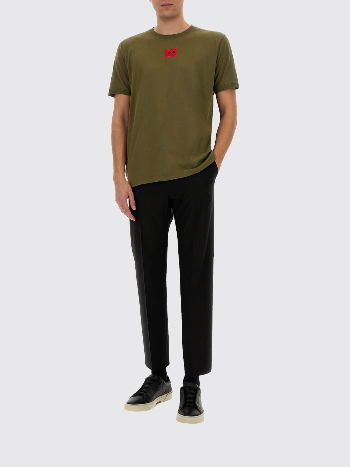 HUGO T-SHIRT: T-shirt homme Hugo, Vert - Img 2